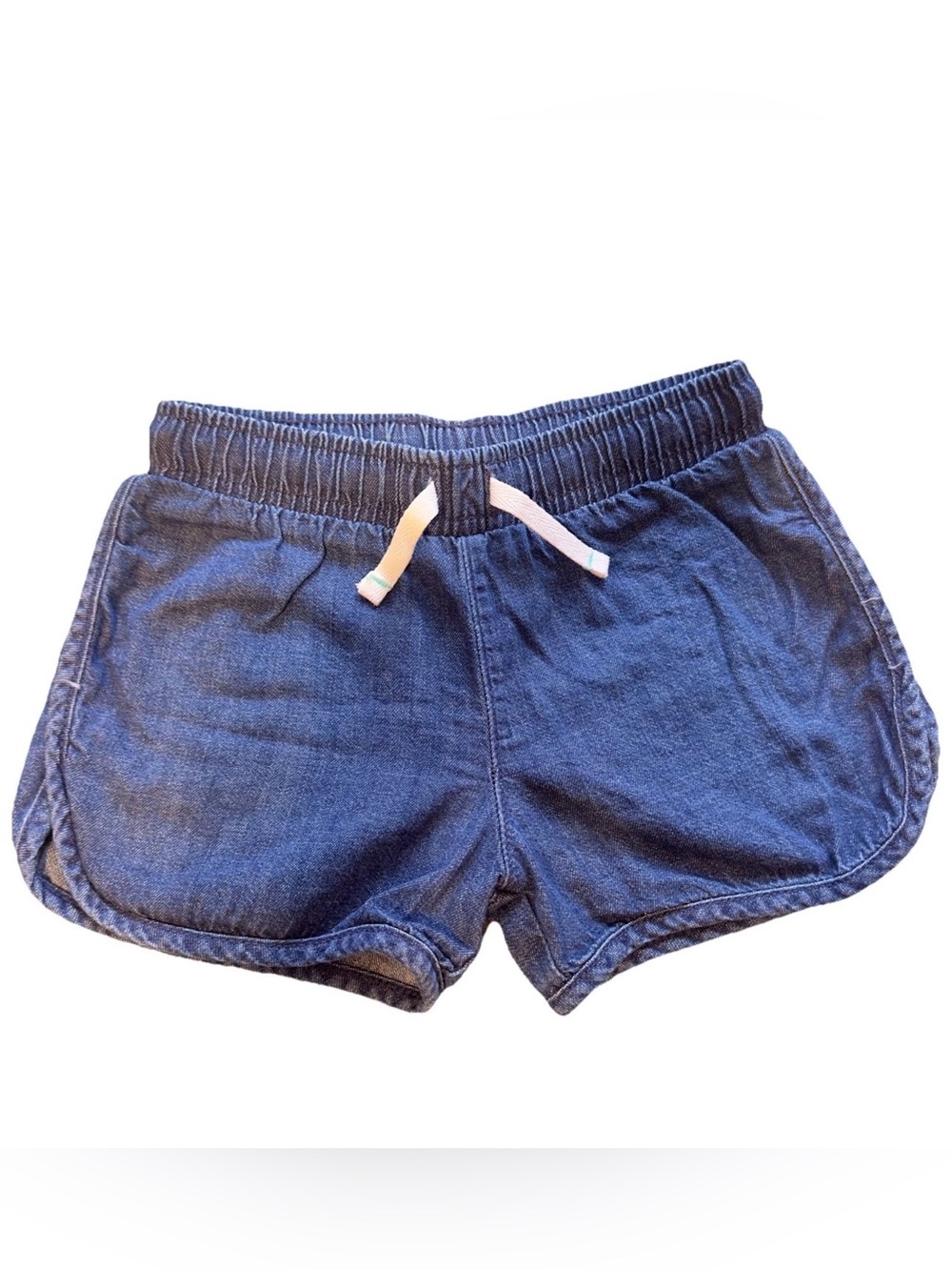 Cat & Jack Girls' Dark Blue Denim-Style Pull-On Shorts